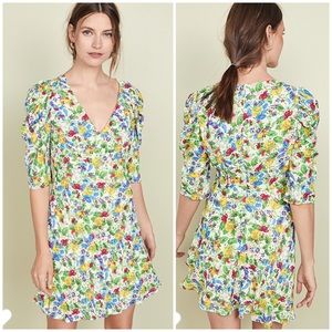 Saloni Colette floral mini dress